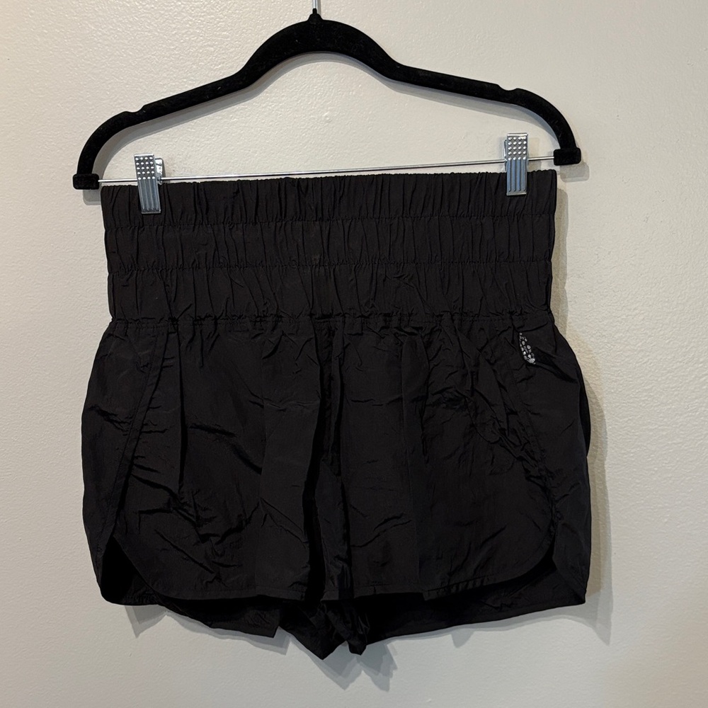 FP Movement by Free People Way Home High Waist Black Shorts